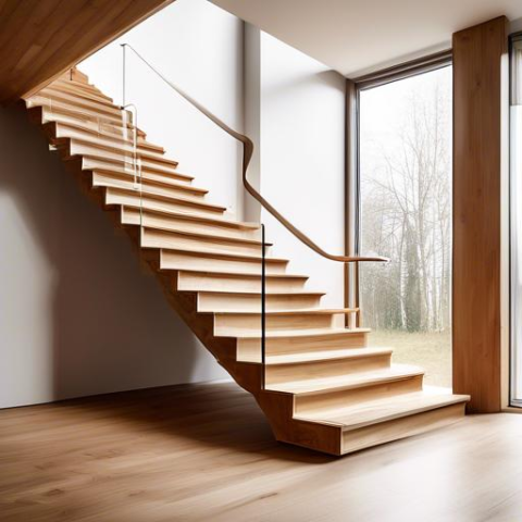 So lässt sich eine elegante Treppe aus Polen aus Eichenholz gestalten